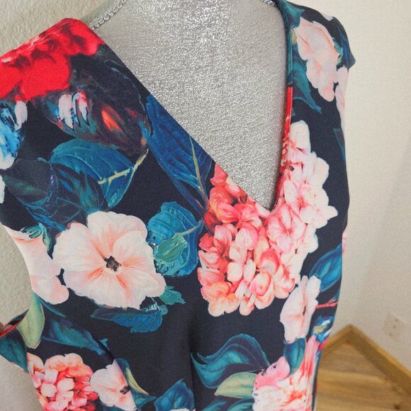 Calvin Klein Floral Sheath Scuba Dress Plus Size 22W - Picture 5 of 14